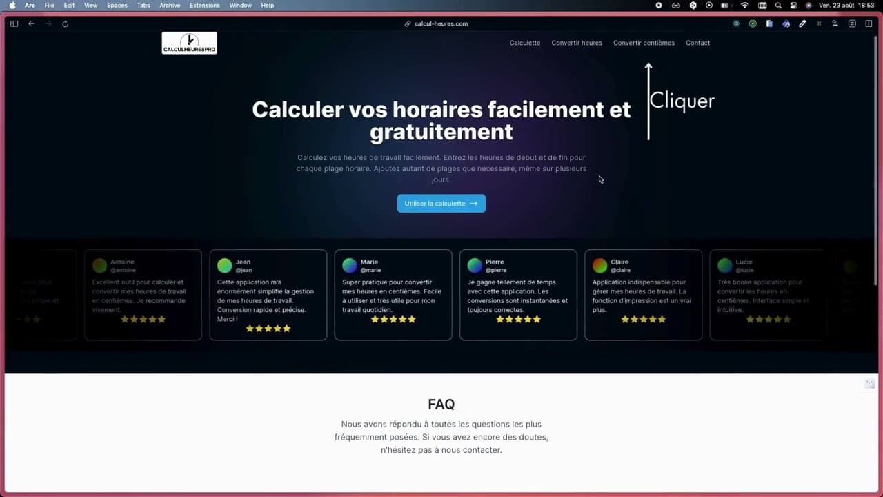 Convertisseur Centièmes en Heures - Outil Gratuit | Calcul Heures Pro